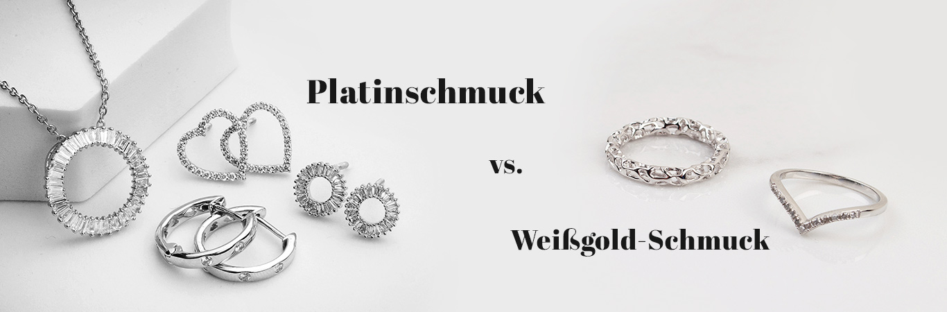 Platinschmuck vs. Weißgold-Schmuck