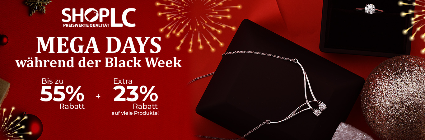 ShopLC Mega Days zur Black Week – Bis zu 55% Rabatt + Extra 23% Rabatt auf viele Produkte! 